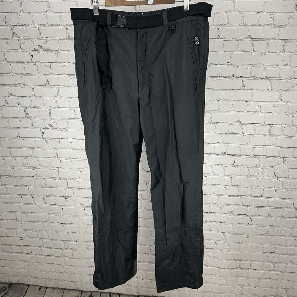 SKYR Black Gore Tex Belted Insulated Zip Pockets Snow Ski Pants Size XL (36x32)